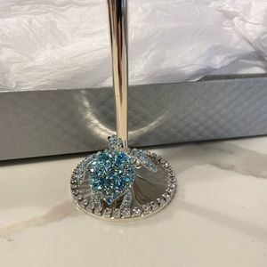 Swarovski & Isabella Adams collaboration champagne toasting flutes.